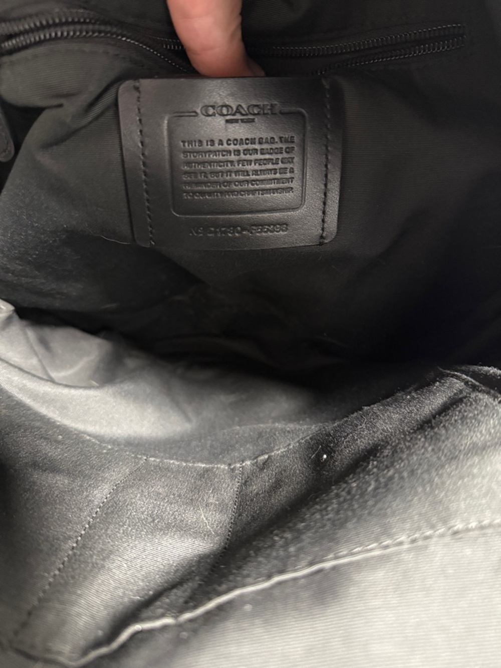 Coach Men's Charcoal Signature Canvas Backpack - Picture 4 of 7